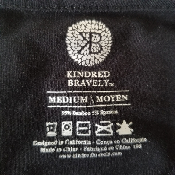 Kindred Bravely Bamboo Black Lounge Dress Size M - Picture 4 of 4